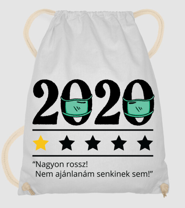 2020 maszkos értékelés - nagyon rossz minta fehér pólón