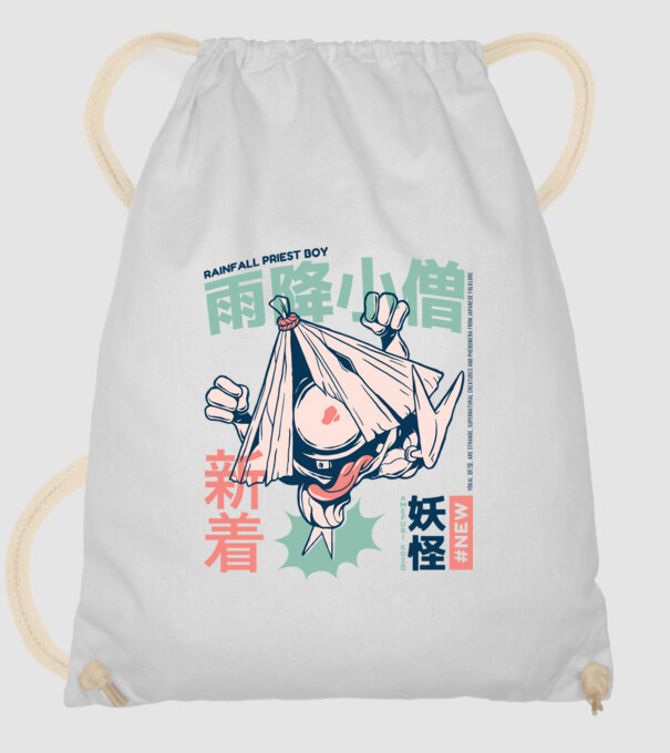 Amefuri Kozo Yokai minta fehér pólón