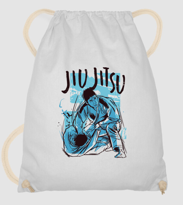 Jiu Jitsu minta fehér pólón