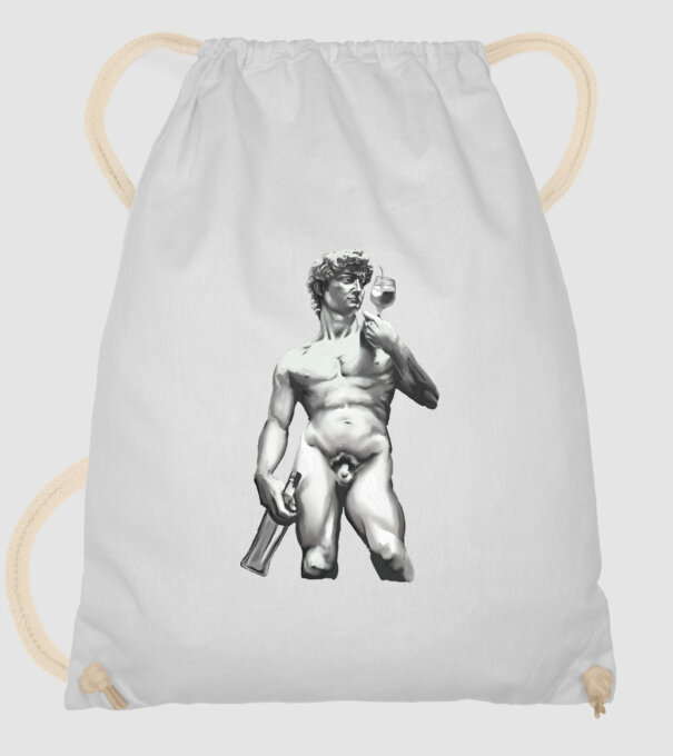 Michelangelo Cup Bottle minta fehér pólón