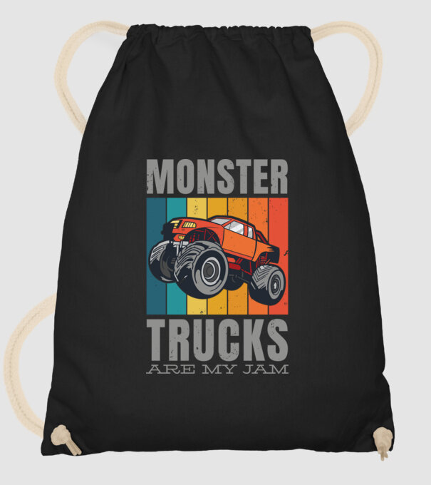 Monster Truck minta fekete pólón