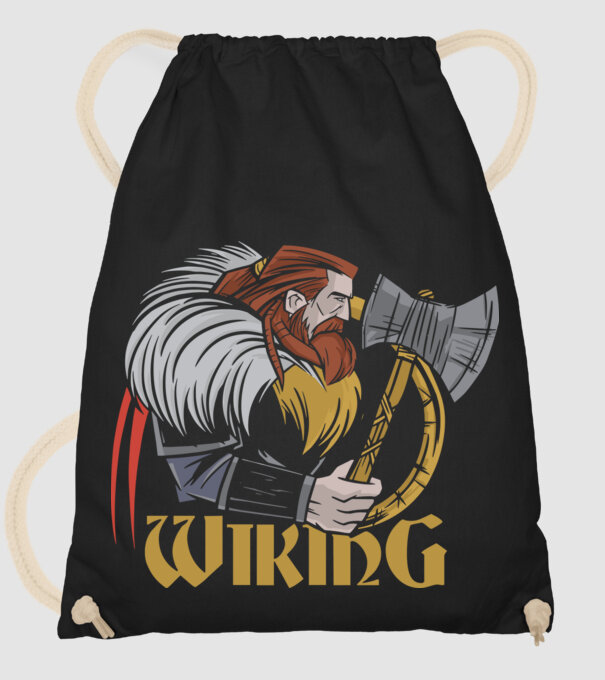 Viking minta fekete pólón