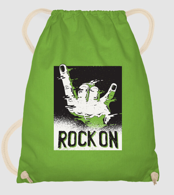 Rock On minta almazöld pólón