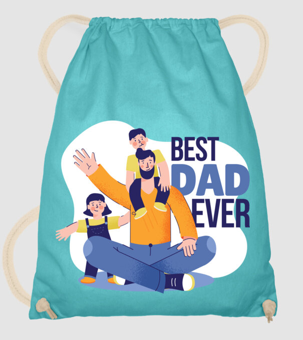 Best Dad ever - Legjobb Apa minta türkiz pólón