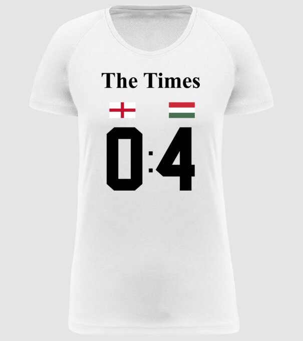 The Times - Anglia Magyarország 0-4 minta fehér pólón