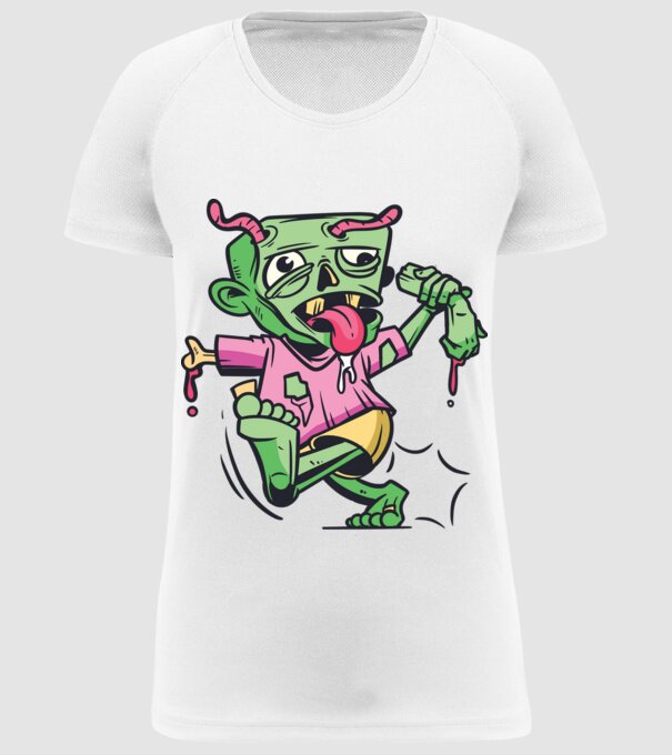 Zombi minta fehér pólón