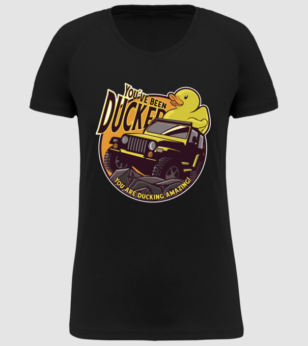 You've been ducked - Terepjárós Off road minta fekete pólón