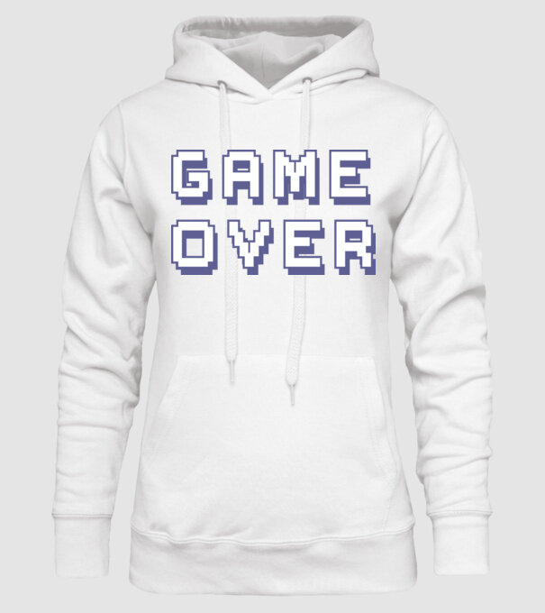 Game Over minta fehér pólón