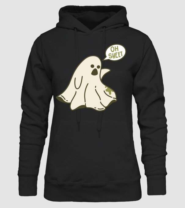 Sheet Ghost minta fekete pólón