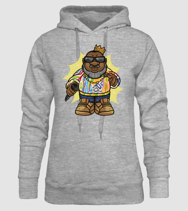 BIGGIES GNOME minta szürke pólón