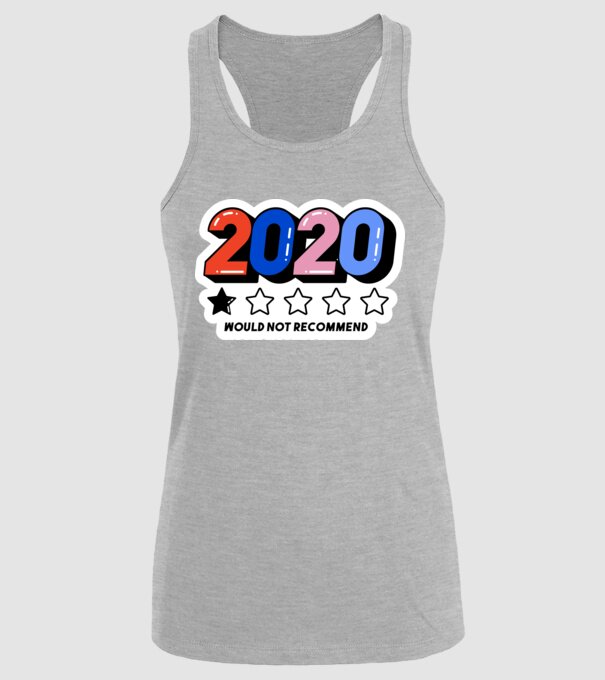 Anti 2020 would not recommend minta szürke pólón