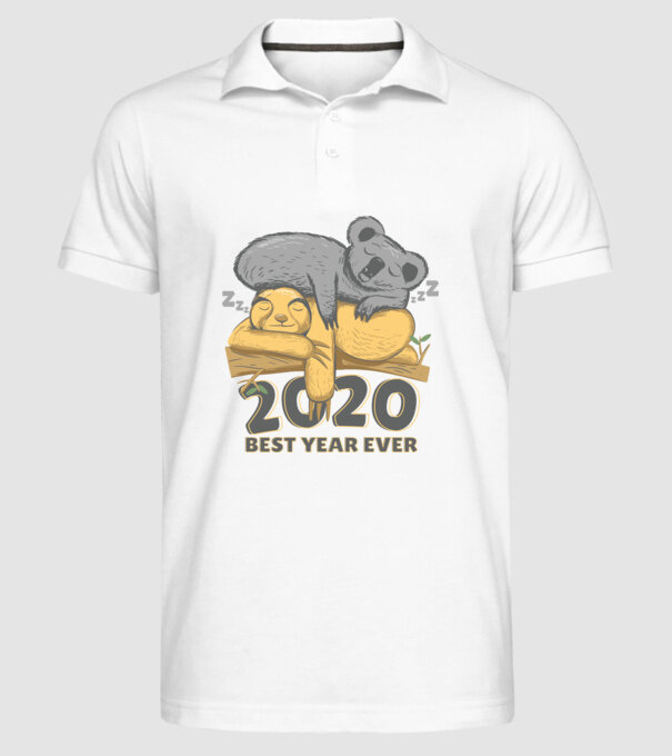 2020 A valaha volt legjobb év minta fehér pólón