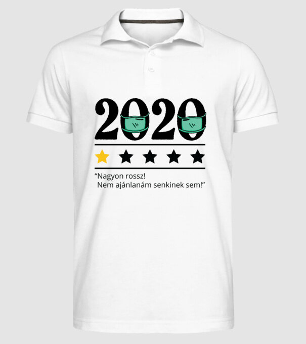 2020 maszkos értékelés - nagyon rossz minta fehér pólón