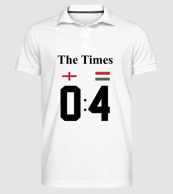 The Times - Anglia Magyarország 0-4 minta fehér pólón