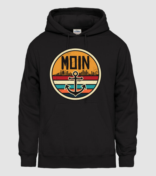 Moin Horgony minta fekete pólón