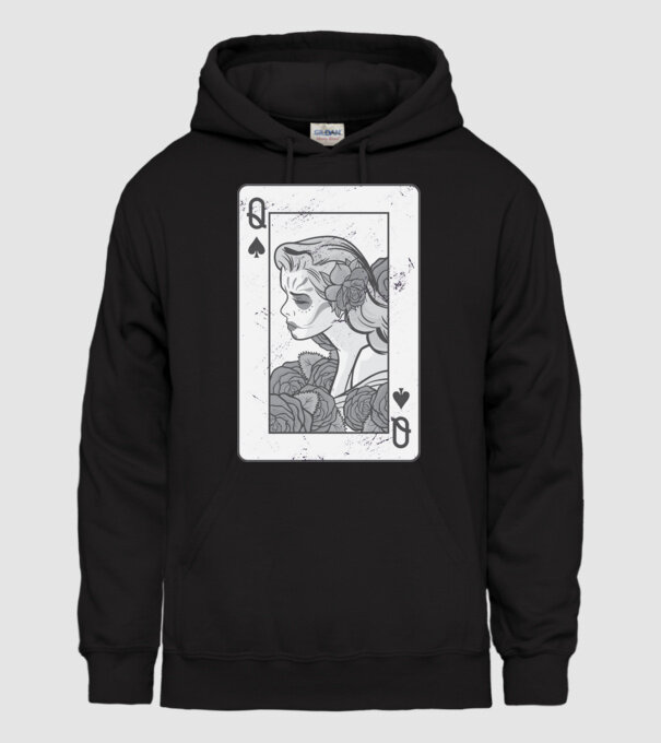 Poker minta fekete pólón