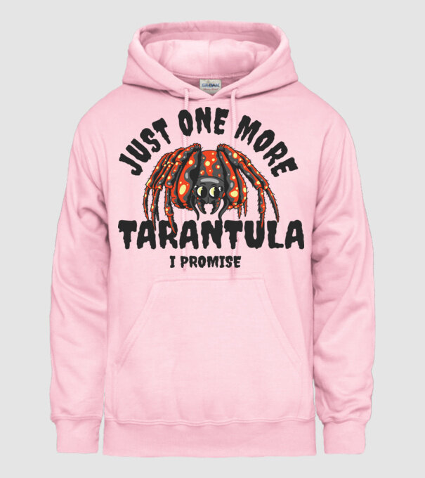 Tarantula minta világos rózsaszín pólón