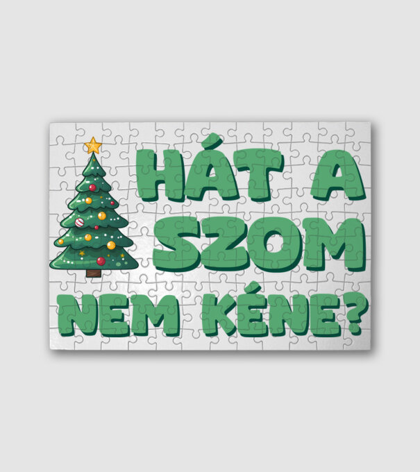 Hát a faszom nem kéne xmas zöld - vicces karácsonyi póló minta fehér pólón
