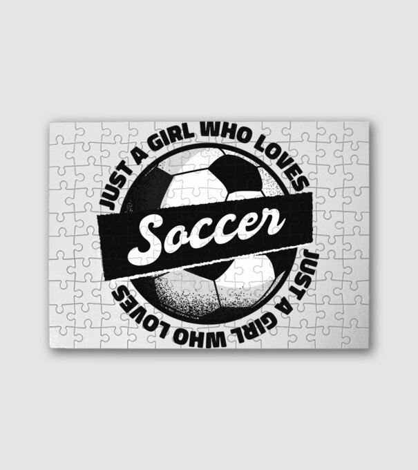 Soccer minta fehér pólón