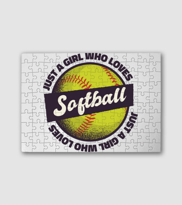 Softball minta fehér pólón