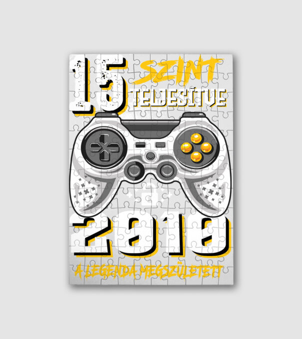GAMER szint teljesítve 15. 2010 minta fehér pólón