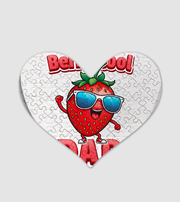 Berry Cool Dad Eper Napszemüvegben minta fehér pólón
