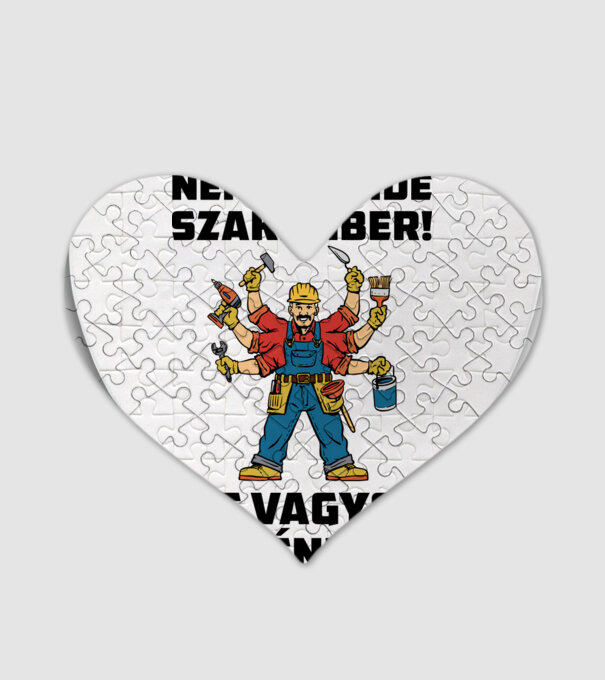 Nem kell ide szakember itt vagyok én - vicces póló minta fehér pólón