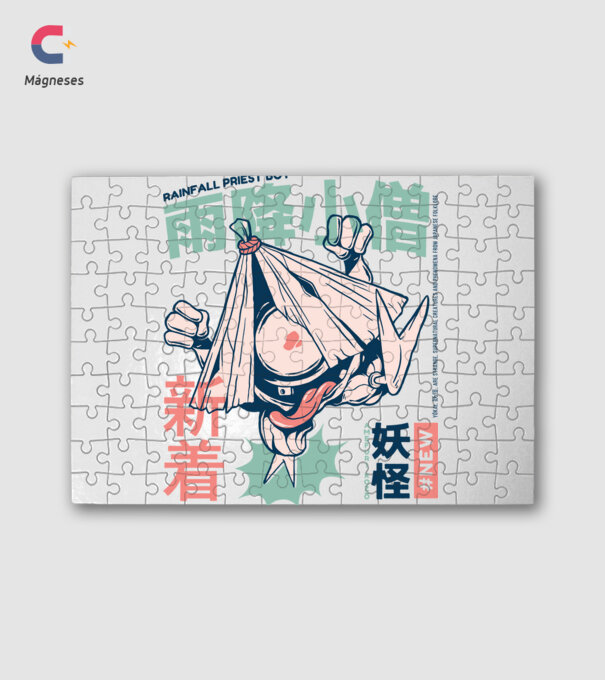 Amefuri Kozo Yokai minta fehér pólón