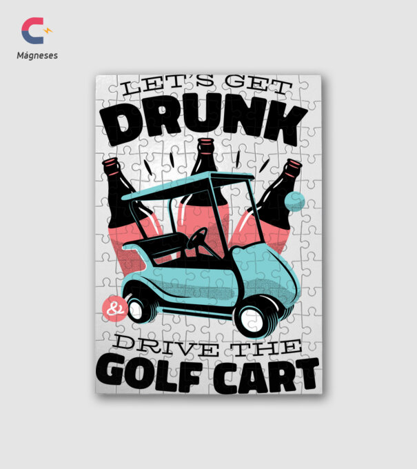Golf kocsi minta fehér pólón