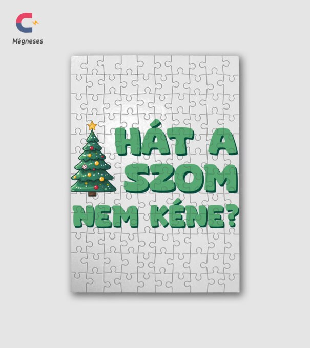 Hát a faszom nem kéne xmas zöld - vicces karácsonyi póló minta fehér pólón