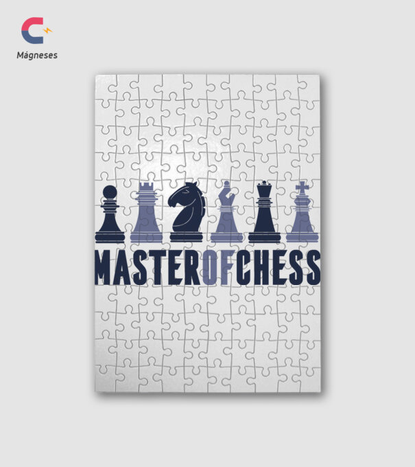 Master of Chess minta fehér pólón