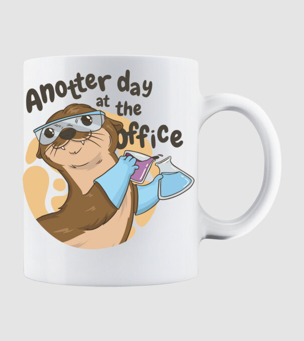Anotter Day At The Office Vidra minta fehér pólón