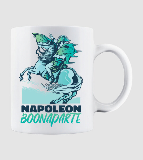 Napoleon Boonaparte minta fehér pólón