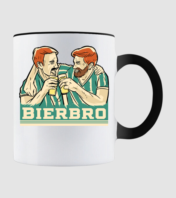 Bier bros minta fekete pólón