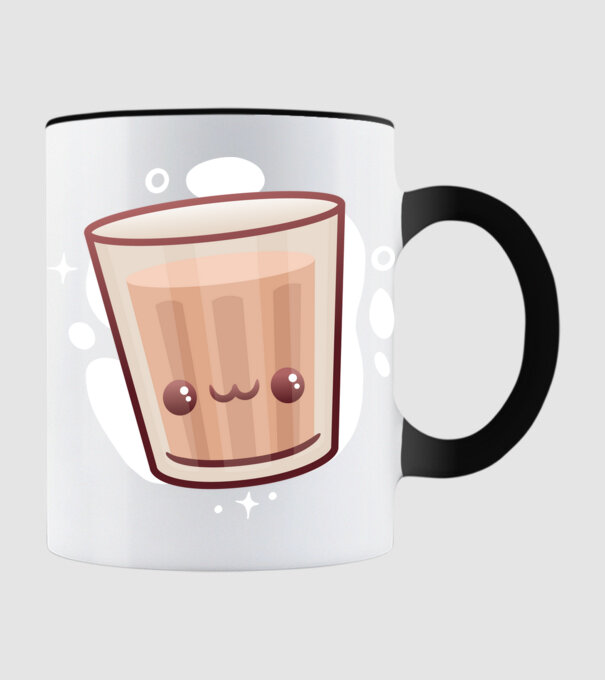 Chai latte minta fekete pólón