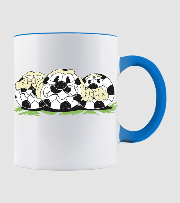 FootballWiseMonkeyStyle minta világoskék pólón