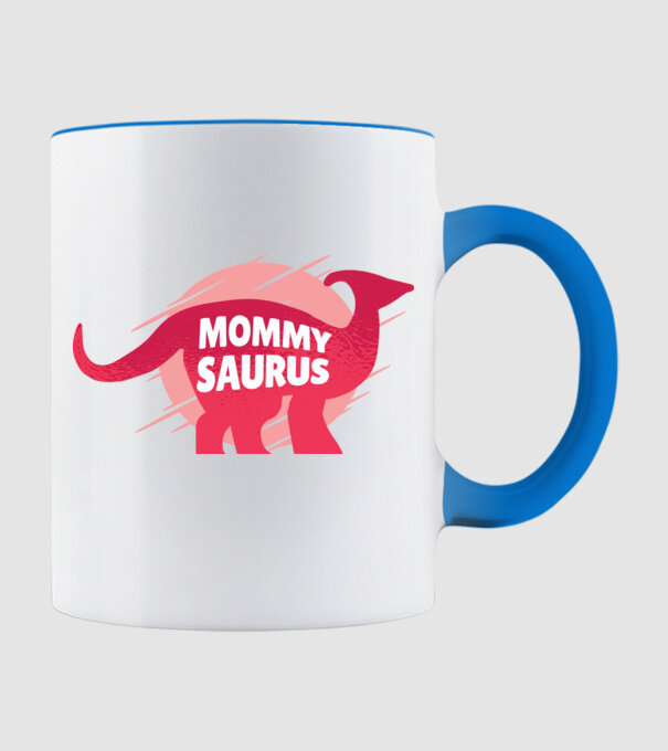 Mommy Saurus minta világoskék pólón