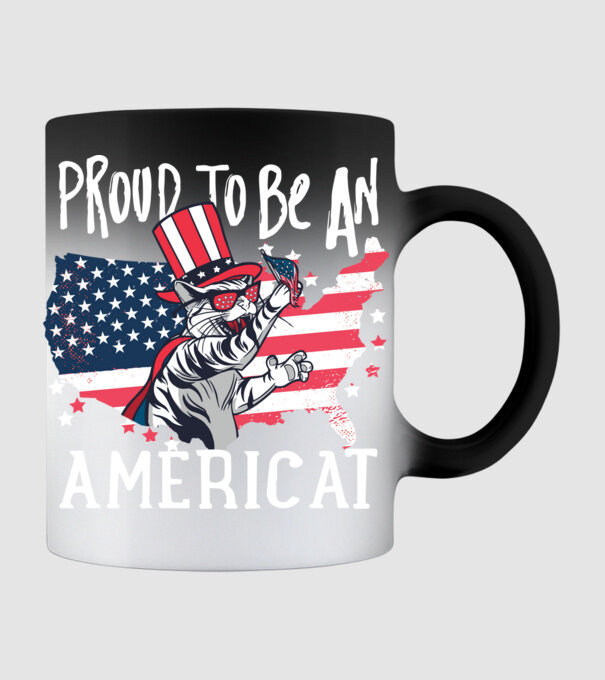 Americat minta fekete pólón