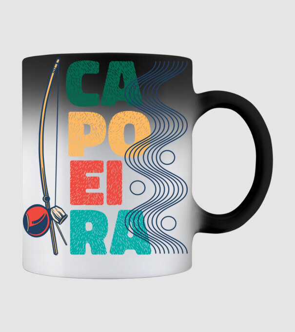 Capoeira minta fekete pólón