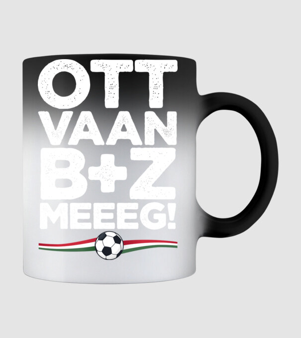Ott van bazmeg - Magyar gólöröm szurkolói minta fekete pólón