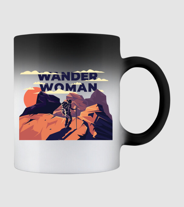 Wander woman minta fekete pólón