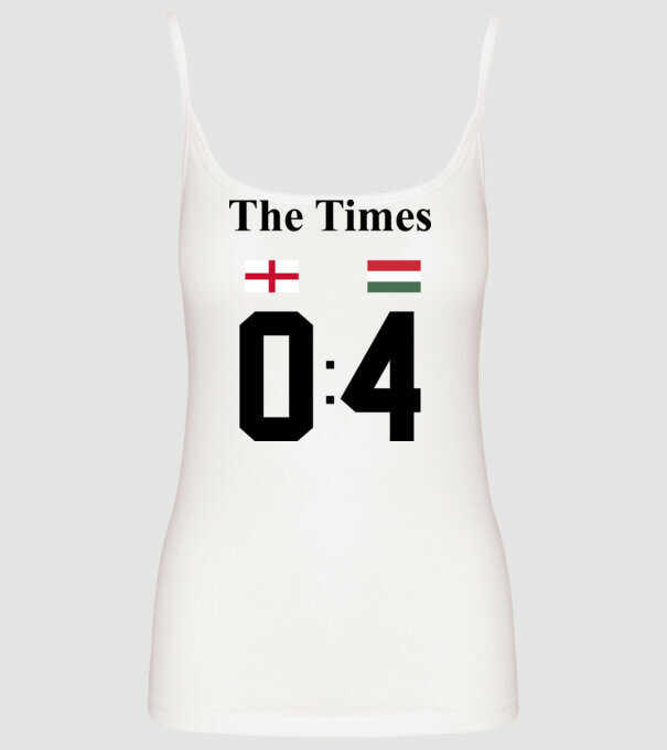 The Times - Anglia Magyarország 0-4 minta fehér pólón