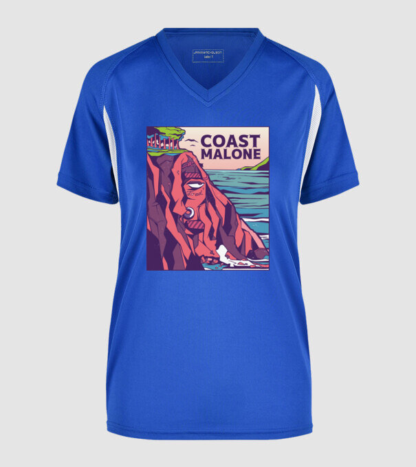 Coast Malone minta királykék pólón