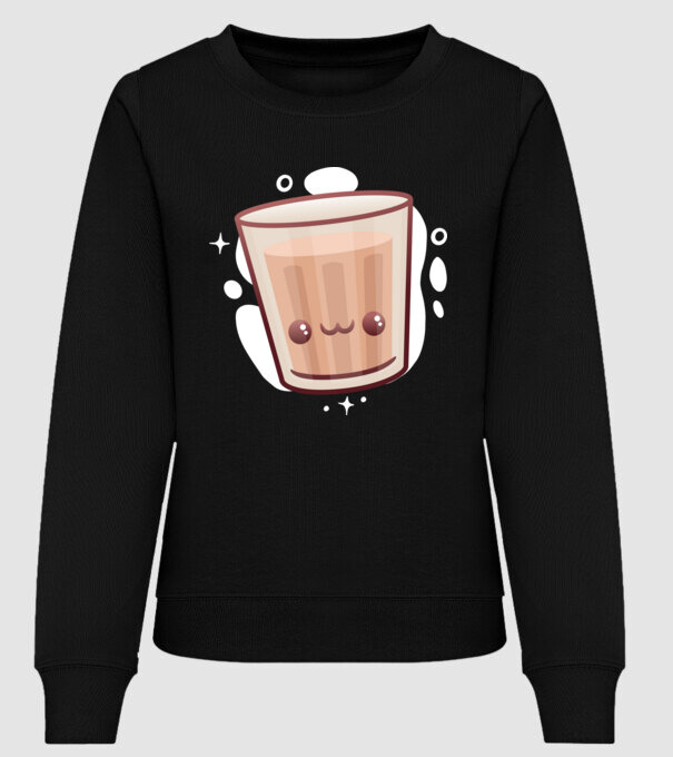 Chai latte minta fekete pólón