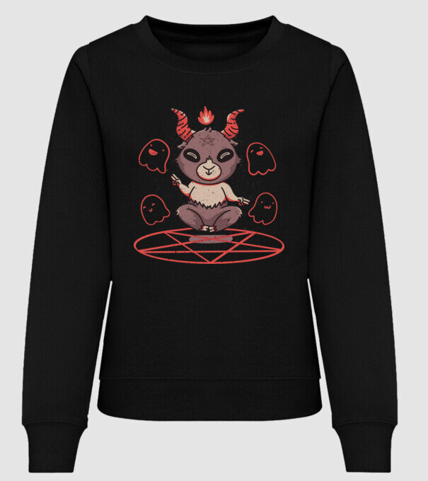 Cuki Baphomet minta fekete pólón