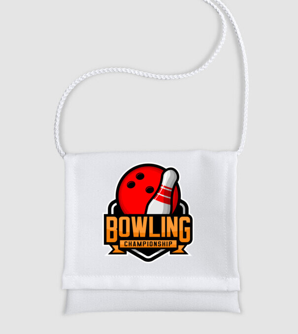 Bowling  minta fehér pólón