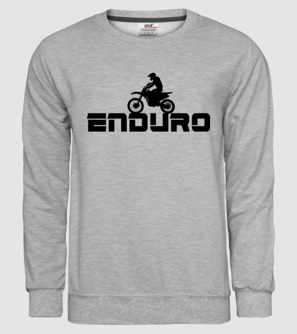Enduro minta szürke pólón