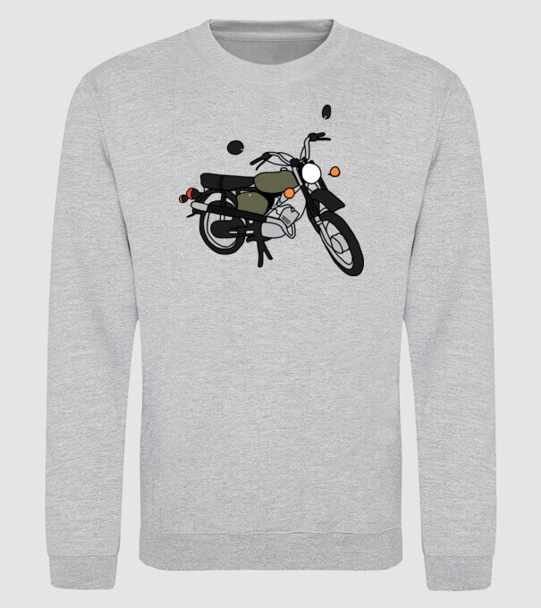 simson minta szürke pólón
