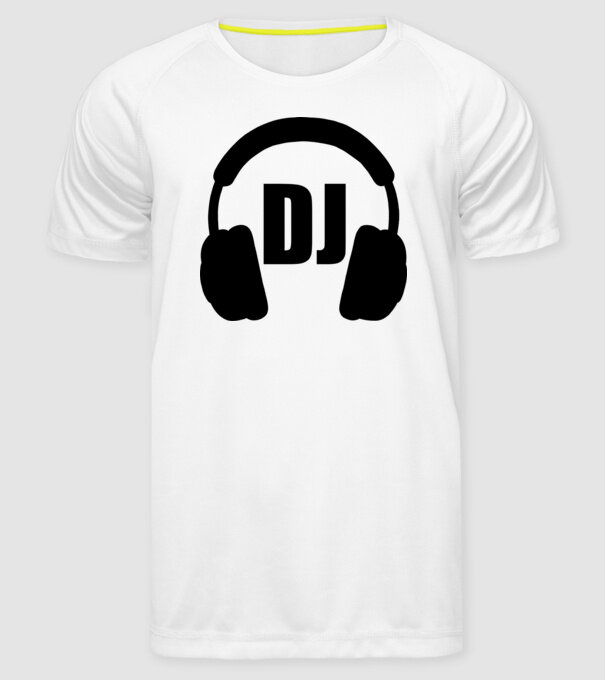 Dj minta fehér pólón