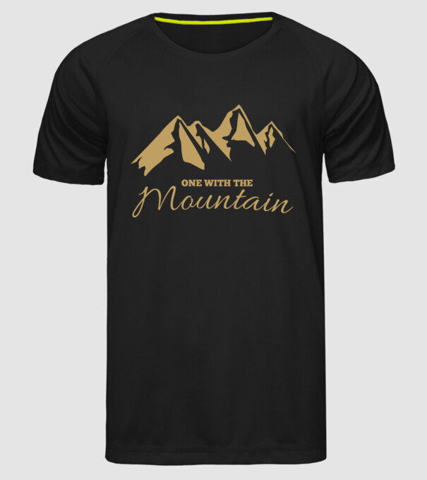 Mountain  minta fekete pólón